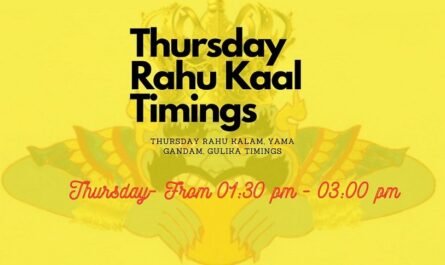 Thursday RahuKalam Yamagandam Timings